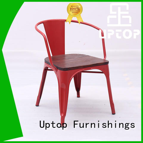 Uptop Furnishings stackable restaurant metal chair bulk production for restaurant