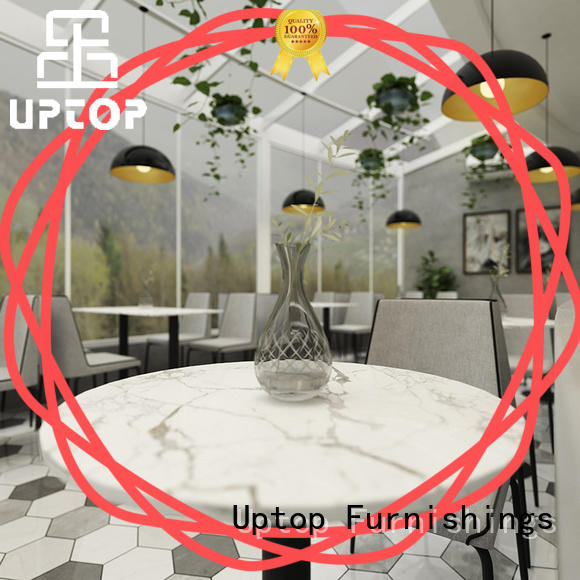 Uptop Furnishings newly industrial dining table and chairs China Factory for cafe