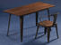 Uptop Furnishings industrial dining table and chairs stackable for bar