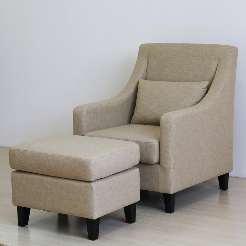 Uptop Furnishings-Club Chair | Classic And Traditional Linen Fabric Accent Chair - Living-7