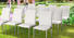uptop white metal chairs stackable for cafe Uptop Furnishings