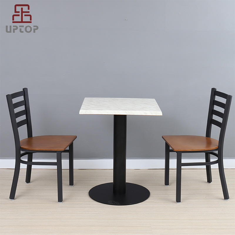 Uptop Furnishings newly white metal chairs from manufacturer for cafe