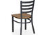 Uptop Furnishings Brand dining café stackable ladder metal chair