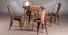 Uptop Furnishings Brand faux plywood aluminum custom metal restaurant chairs
