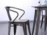 Uptop Furnishings Brand faux wicker custom metal restaurant chairs