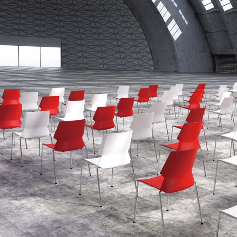 Popular design plastic outside chairs steel bulk production for bar-5