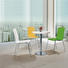 Uptop Furnishings Luxury cafe plastic chairs bulk production for hotel