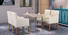modern tolix round dining table restaurant Uptop Furnishings