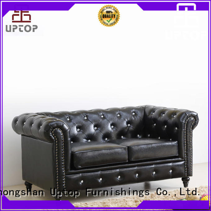 Uptop Furnishings Brand classic button style scroll reception sofa