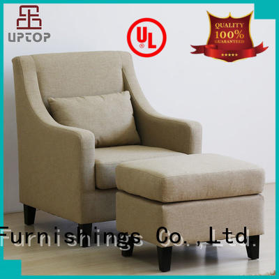wood steel arm OEM upholstery chair Uptop Furnishings