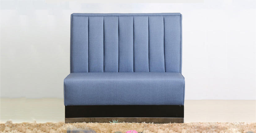 Uptop Furnishings-Mid Century Modern Sofa, Modern Banquette Bench Seating With High Back