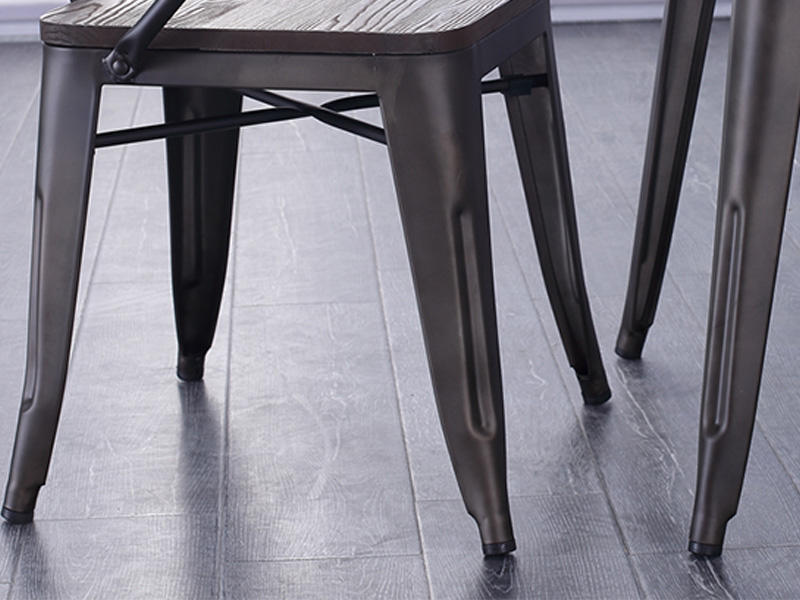 Uptop Furnishings-Outdoor Metal Chair, Rusty Indoor-outdoor Metal Dining Chair-2