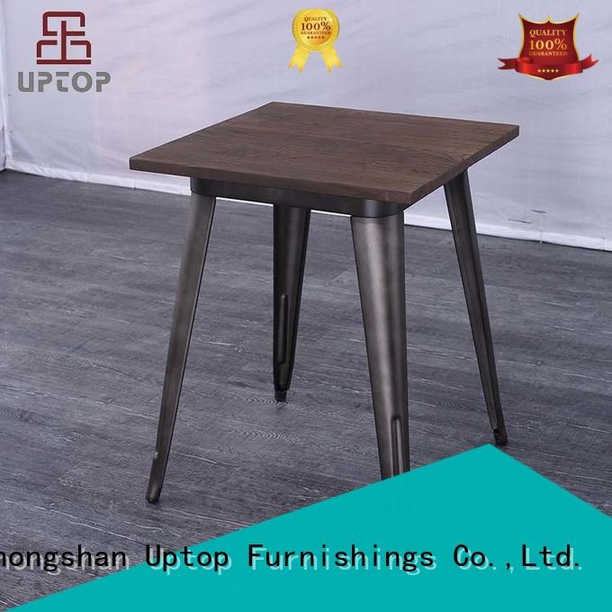 Hot tolix dining table laminate edge Uptop Furnishings Brand